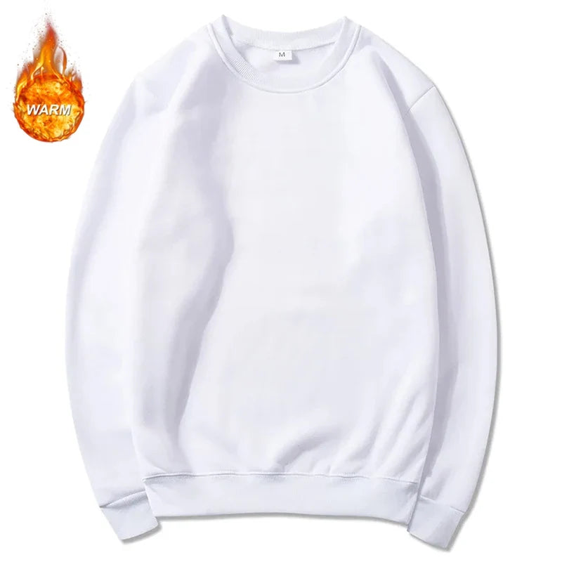 Enkel Tröja Rundhalsad Långärmad Sweatshirt i Olika Färger
