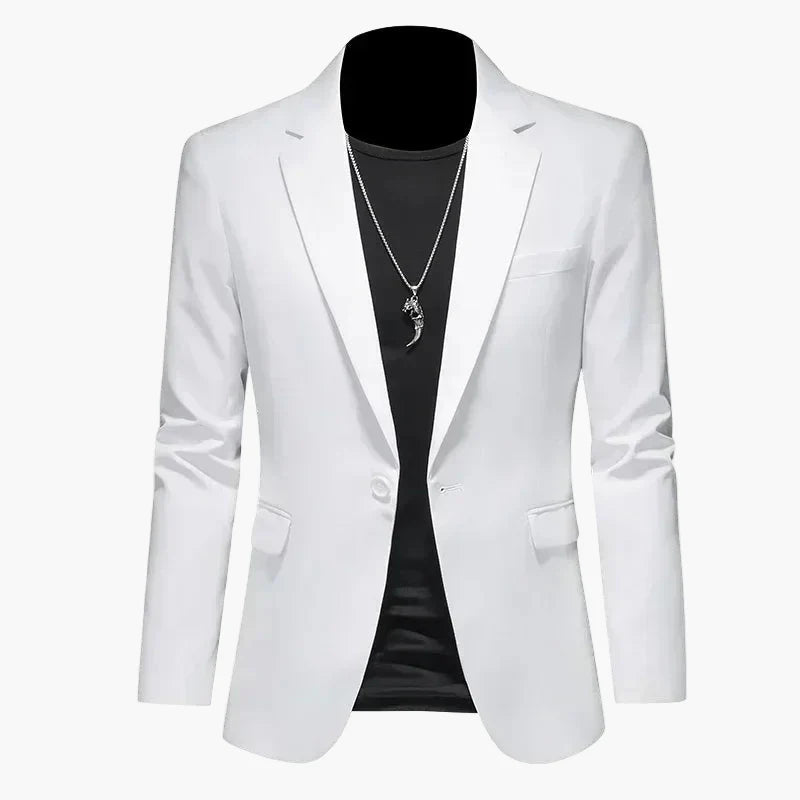 Herr Elegant Slim Fit Kavaj för Fest och Vardag – Modern Blazer