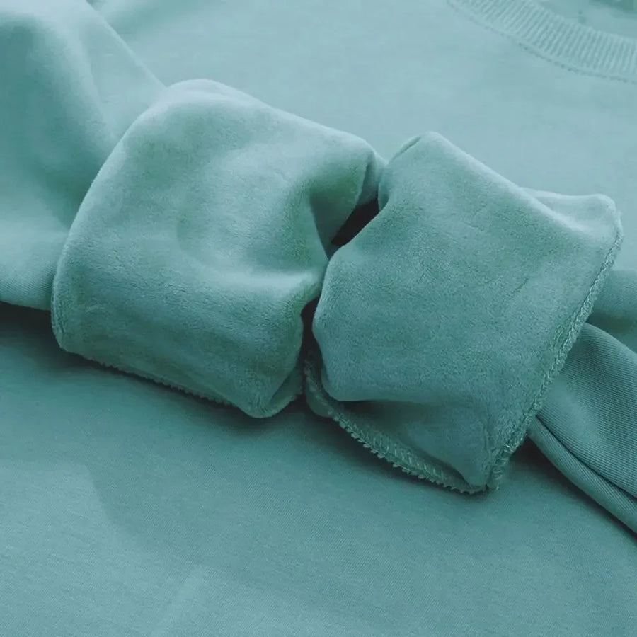 Unisex sweatshirt med rundhals och mjuk insida