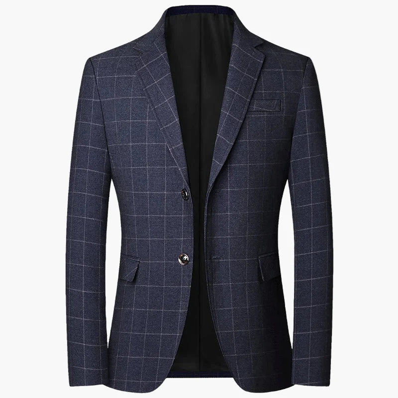Herrblazer – Klassisk rutig kavaj för affärs- och vardagsbruk