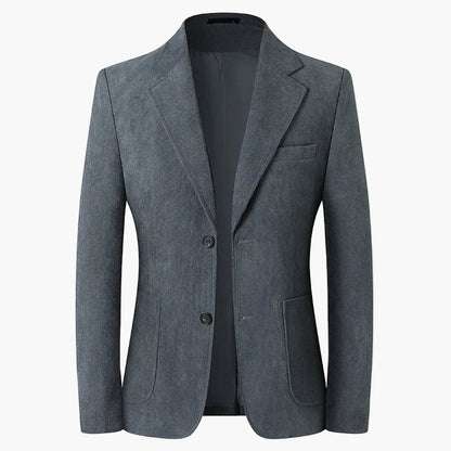 Herr Kavaj Klassisk Tvåknäppt Blazer för Affär och Vardag