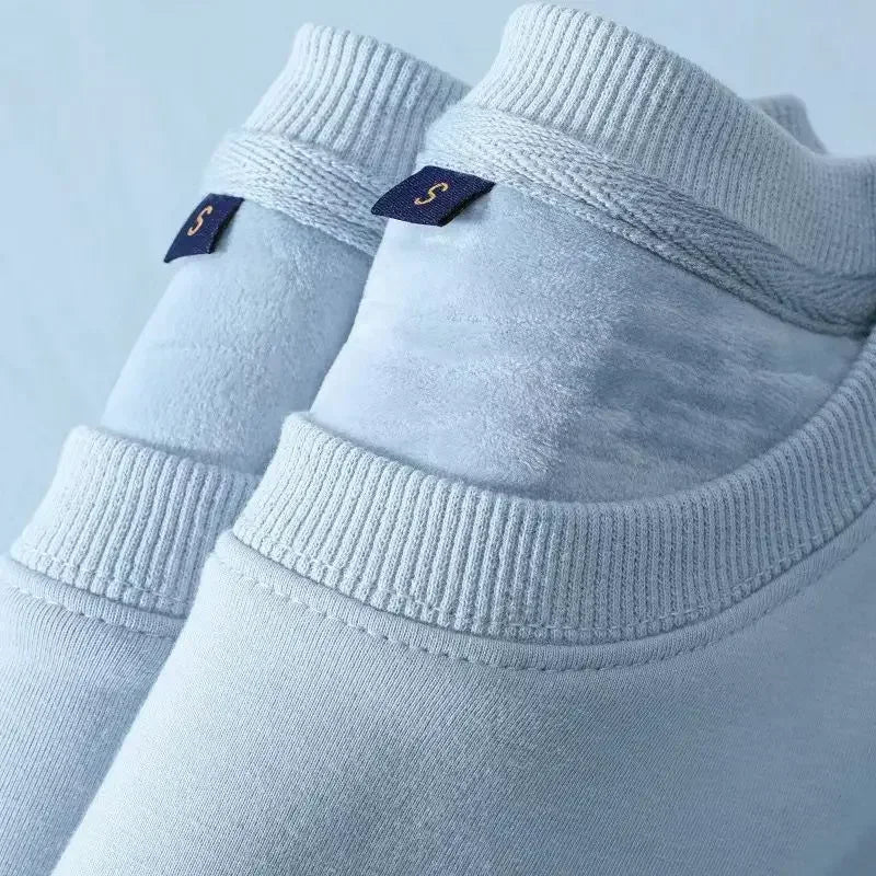 Unisex sweatshirt med rundhals och mjuk insida