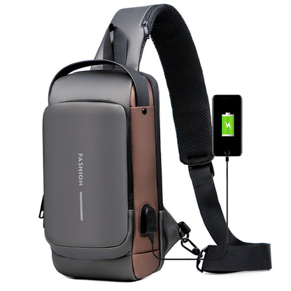 Charlotte – Unisex Anti-stöld Crossbody-väska med Laddare