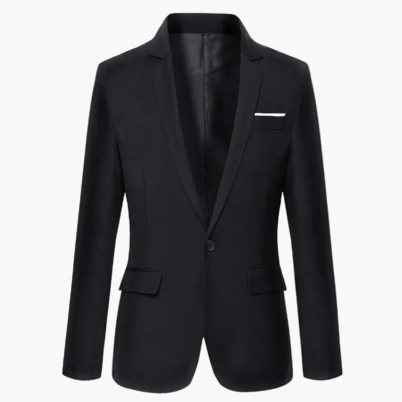Herr Klassisk Kavaj Enkelknäppt Elegant Stil för Fester och Arbete