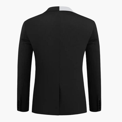 Herr Elegant Kostymkavaj för Fest och Affär – Modern Slim Fit Design