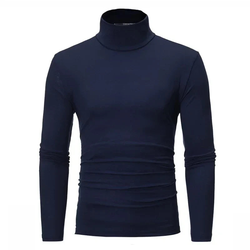 Polo T-shirt Långärmad Tröja för Herr Slim Fit