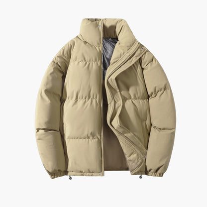 Herr Vinterjacka Vadderad Pufferjacka Varm Outdoor Stil