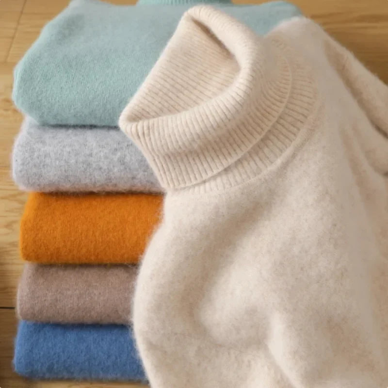Dam Polotröja Långärmad Tröja i Mjukt Material