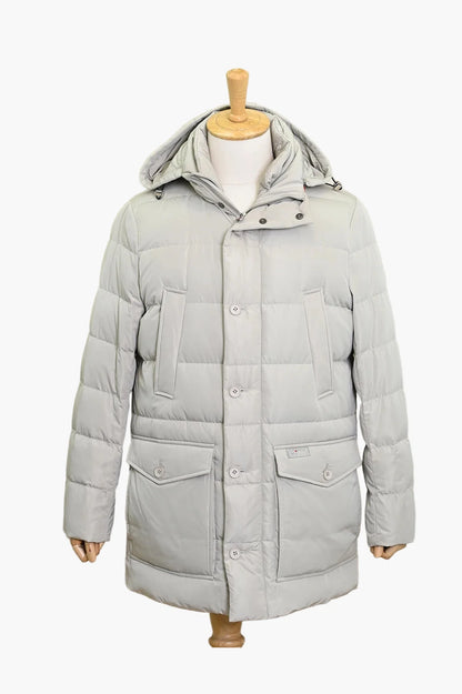 Herr Parkas Vinterjacka med Huva – Klassisk och Varm Stadsmode