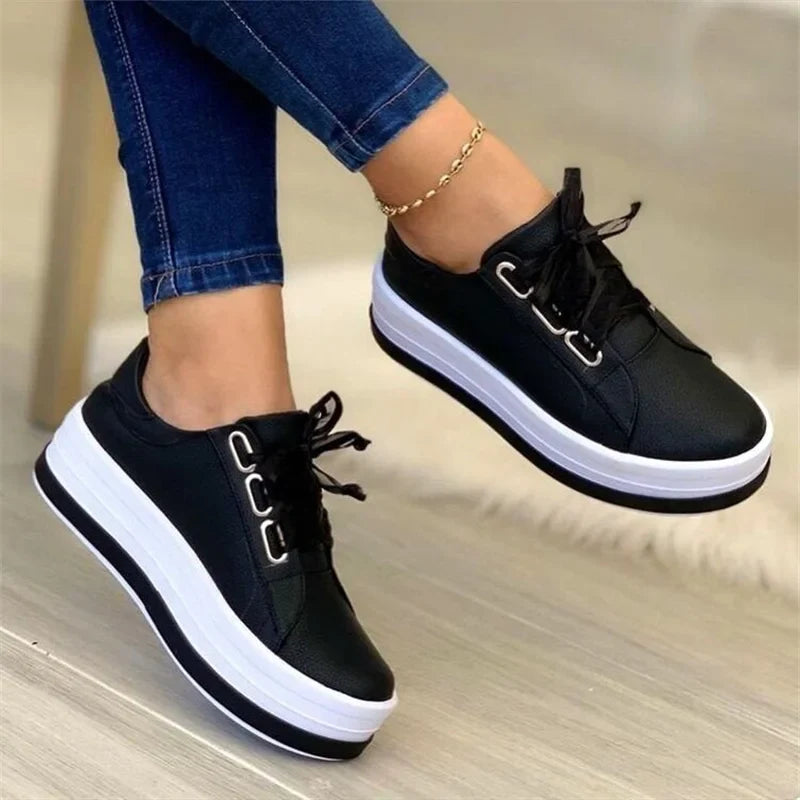 Somriga platå sneakers dam – trendiga och luftiga skor för soliga dagar