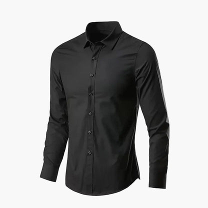 Herr Skjorta Slim Fit – Elegant och Mångsidig för Arbete och Fritid