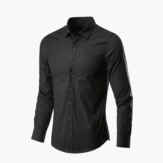 Herr Skjorta Slim Fit – Elegant och Mångsidig för Arbete och Fritid