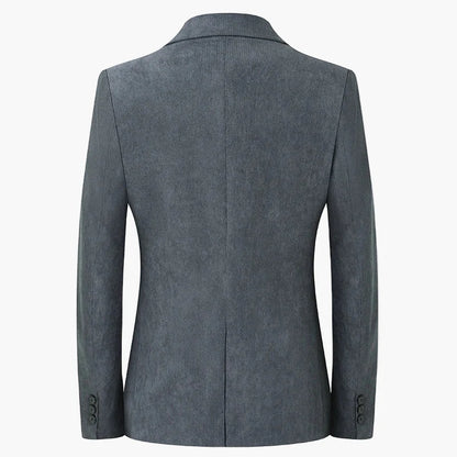 Herr Kavaj Klassisk Tvåknäppt Blazer för Affär och Vardag