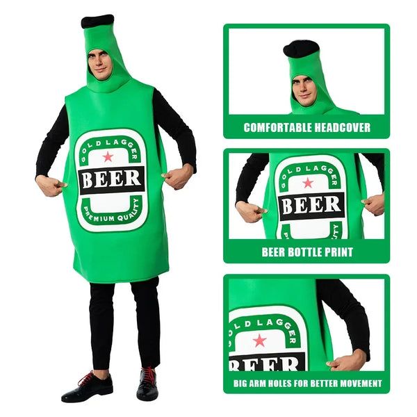Unisex Ölflaskdräkt Festdräkt Ölglasdräkt