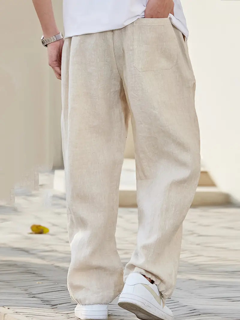 Herr Baggy Byxor – Avslappnad Streetwear Stil för Vardag och Fritid