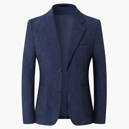Herr Kavaj Klassisk Tvåknäppt Blazer för Affär och Vardag