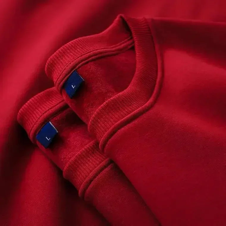 Unisex sweatshirt med rundhals och mjuk insida
