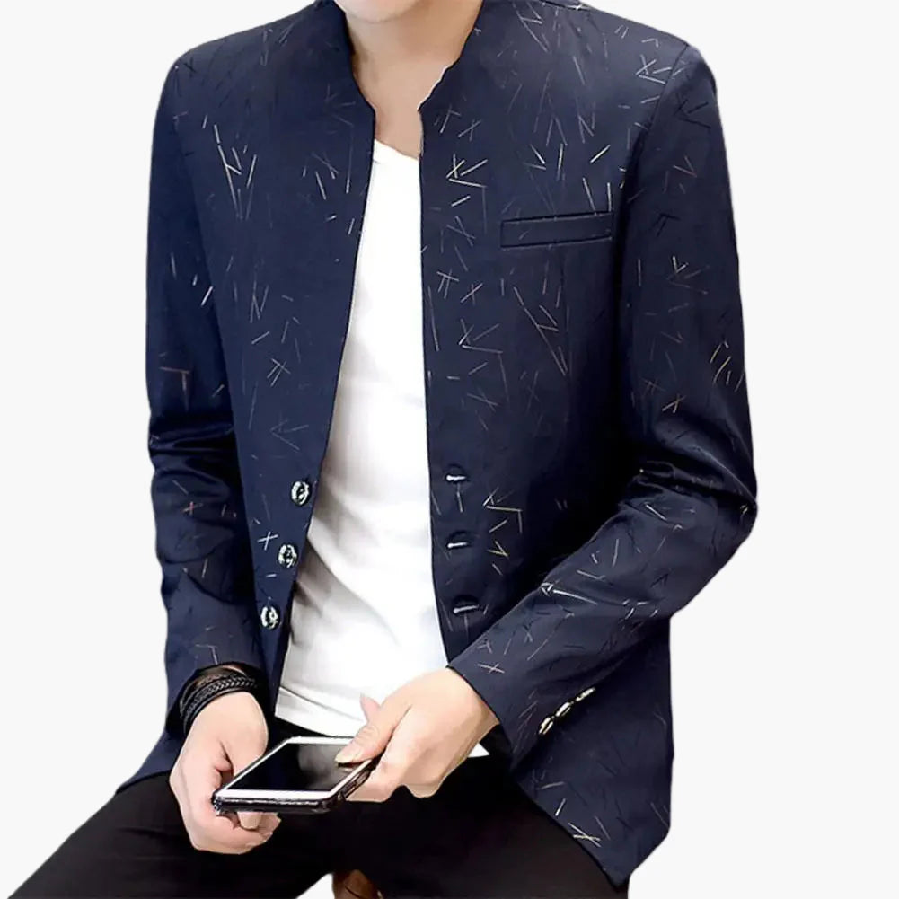 Herr Blazer Modern Stil Slim Fit – Perfekt för Fest och Kontor