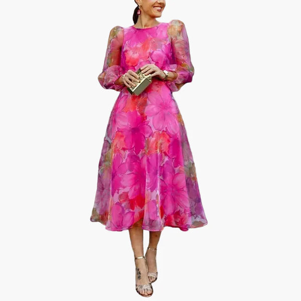 Damklänning – Blommig, Elegant, Fest & Bröllopsgäst, Klassisk Stil