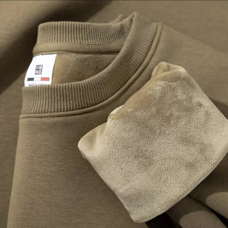 Unisex Tröja med Rund Hals och Fodrad Insida