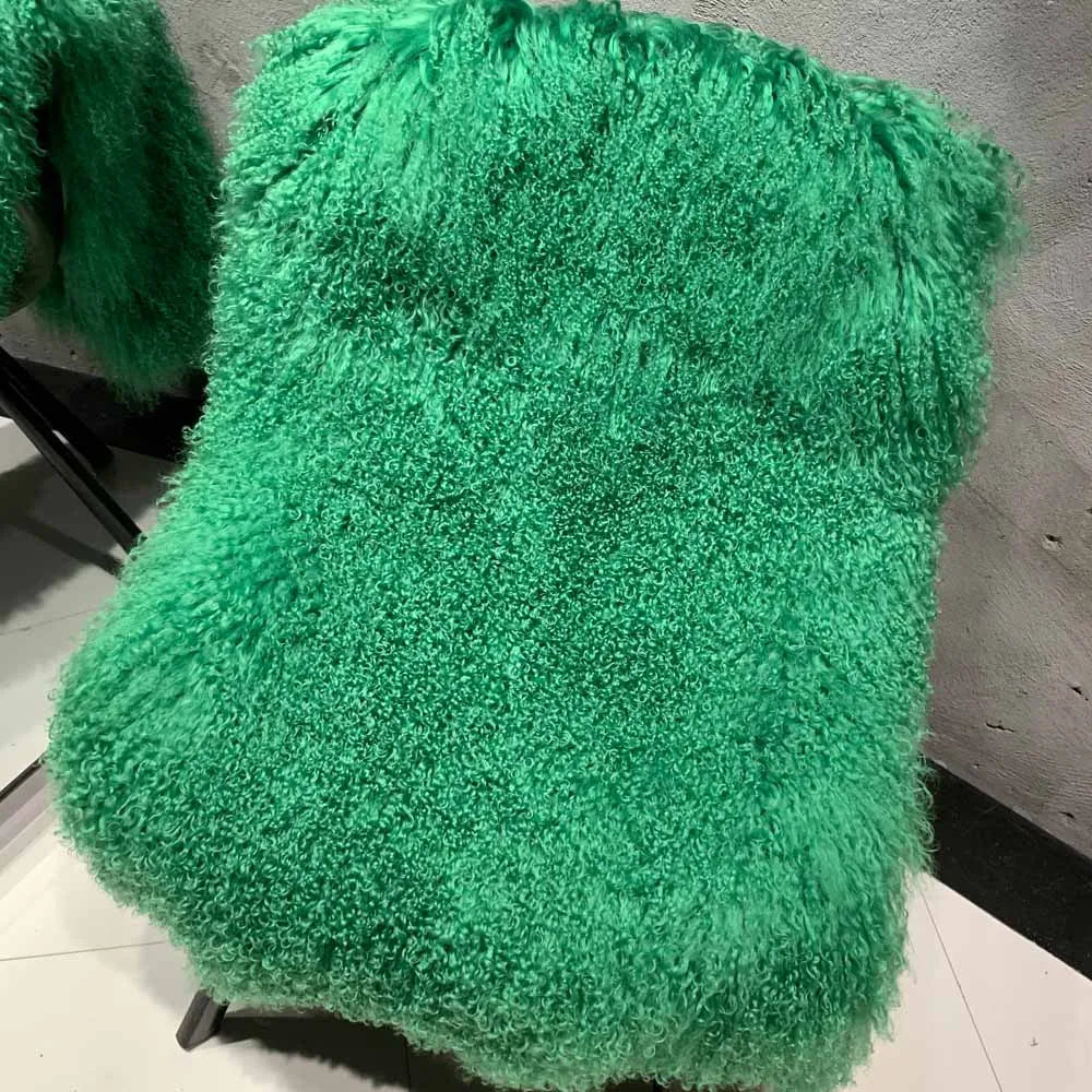Lång lurvig kappa med luva för dam