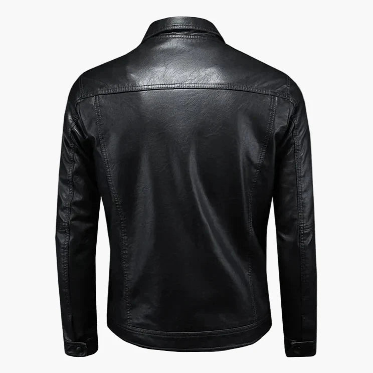 Herrjacka – Klassisk Moto-Stil för Modern och Självsäker Look
