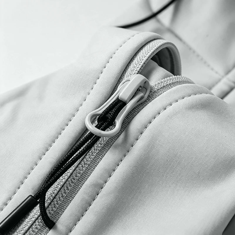 Unisex Vinterjacka med Huva Fodrad Vattentät Vindtät Sportjacka