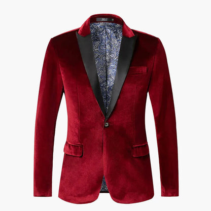 Herr Elegant Festkavaj Smokingjacka Slim Fit för Bröllop och Fester