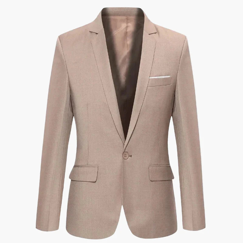 Herr Klassisk Kavaj Enkelknäppt Elegant Stil för Fester och Arbete