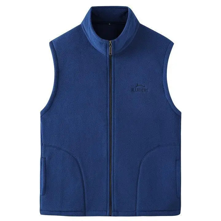 Fleeceväst med dragkedja och ståkrage för unisex