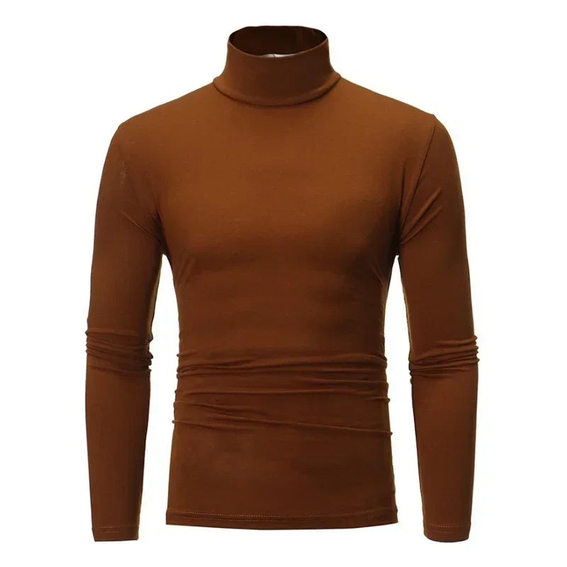 Polo T-shirt Långärmad Tröja för Herr Slim Fit