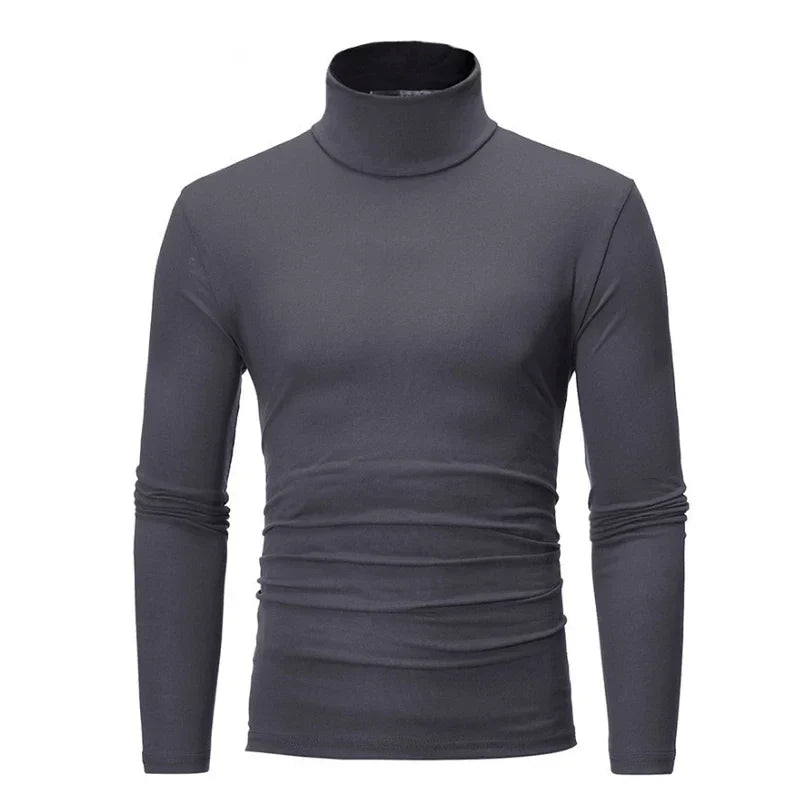 Polo T-shirt Långärmad Tröja för Herr Slim Fit