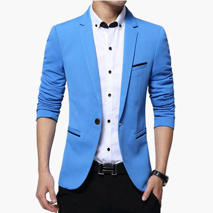 Herr Elegant Slim Fit Kavaj för Affär och Fest