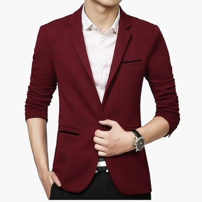 Herr Elegant Slim Fit Kavaj för Affär och Fest