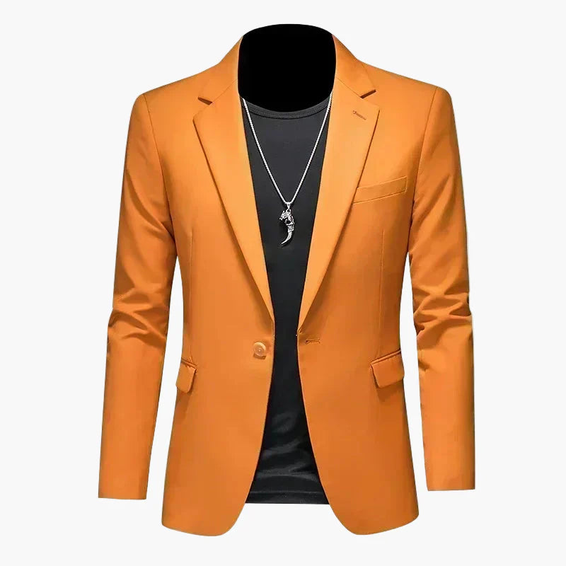 Herr Elegant Slim Fit Kavaj för Fest och Vardag – Modern Blazer