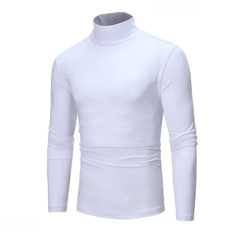 Polo T-shirt Långärmad Tröja för Herr Slim Fit