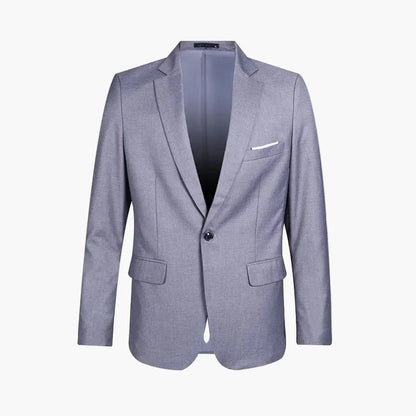 Herr Klassisk Kavaj Enkelknäppt Elegant Stil för Fester och Arbete