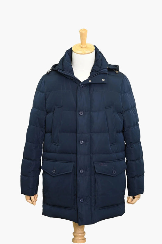 Herr Parkas Vinterjacka med Huva – Klassisk och Varm Stadsmode