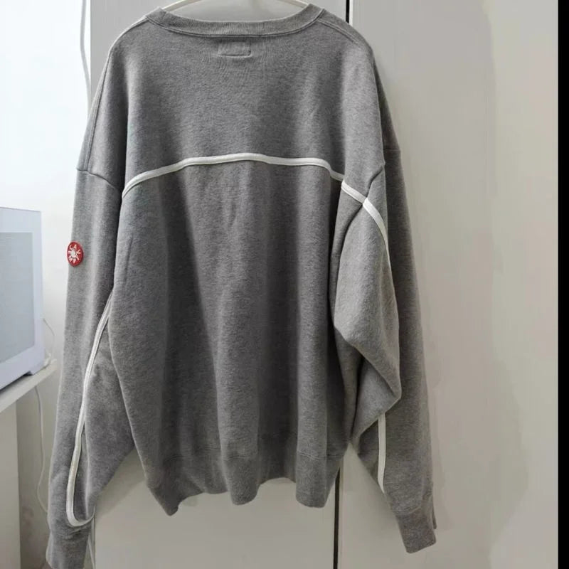 Unisex sweatshirt med tryck och rund halsringning
