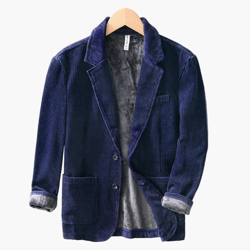 Herr Elegant Varm Höst/Vinter Kavaj – Klassisk Ledig Stil med Modern Touch