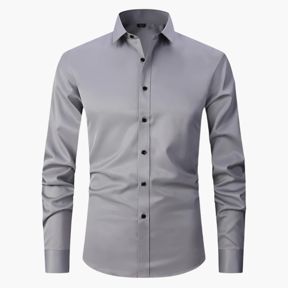 Herrskjorta Slim Fit Stretch – Klassisk och Elegant för Affärs- och Casualbruk