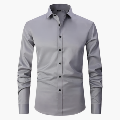 Herrskjorta Slim Fit Stretch – Klassisk och Elegant för Affärs- och Casualbruk