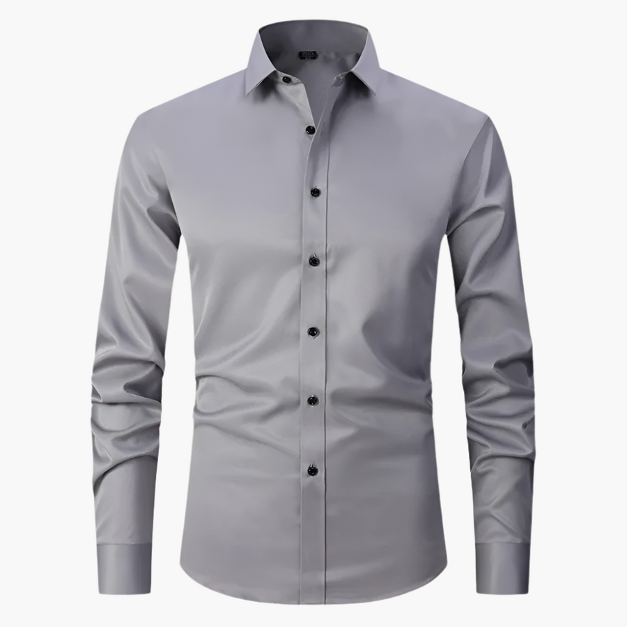 Herrskjorta Slim Fit Stretch – Klassisk och Elegant för Affärs- och Casualbruk