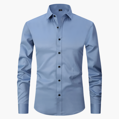 Herrskjorta Slim Fit Stretch – Klassisk och Elegant för Affärs- och Casualbruk