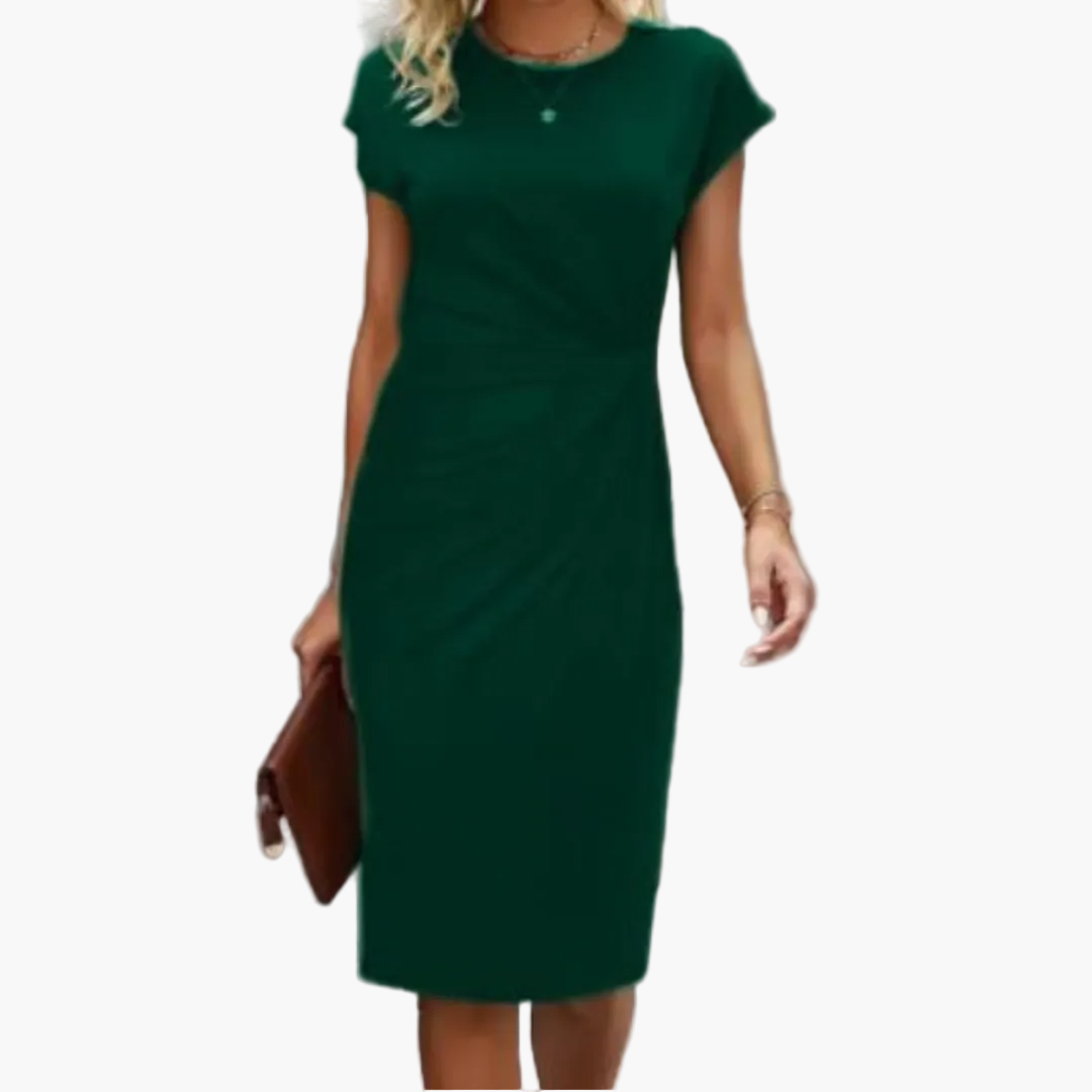 Damklänning Elegant Kontorsstil Midi Business och Fest