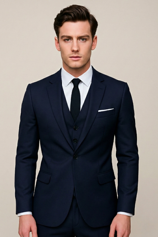 Herrkostym – Tredelad, Slim Fit, Elegant för Bröllop och Fest