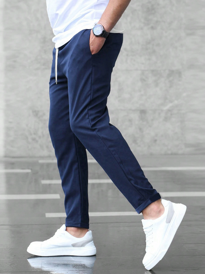 Herrbyxor – Slim Fit Jogger Stil för Arbete och Fritid