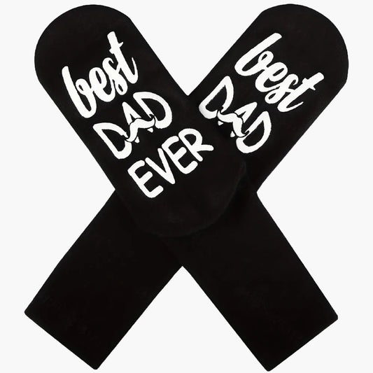 Herrsockor med text – Roliga strumpor med budskap för pappa – Best Dad Ever presentidé