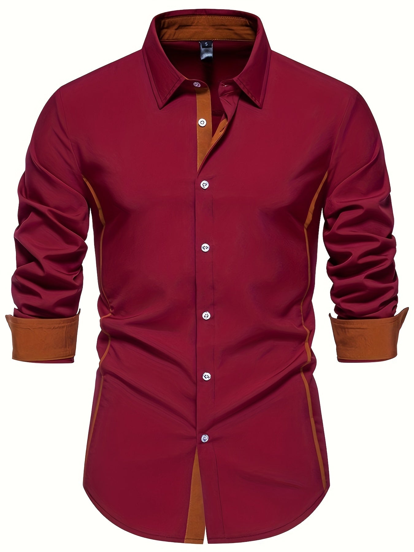Herr Skjorta Slim Fit Elegant Design för Vardag och Fest