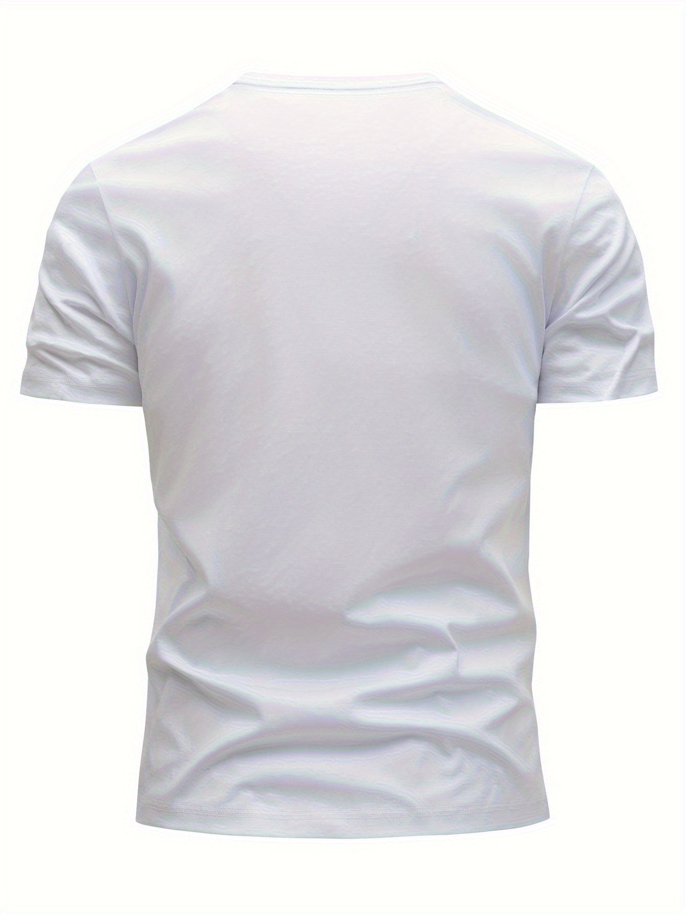 Herr T-shirt med bergsmotiv – Modern grafisk stil för vardagsbruk